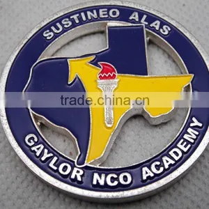 Low Price Top Quality Custom Metal Color Enamel Coin Cheap Price Custom Cupronickel Coin thumbnail-1
