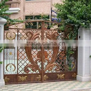 Modern Fashionable Wrought Iron House Gate Designs thumbnail-2