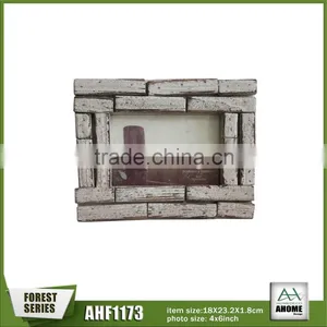 Old Style Multiple Vintage Unique Small Wooden Bar Striation Collage Picture Photo Frame thumbnail-1