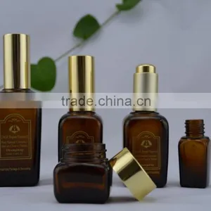 Amber Square Glass Bottle for Oil Essential Glass Bottle Dedign thumbnail-1