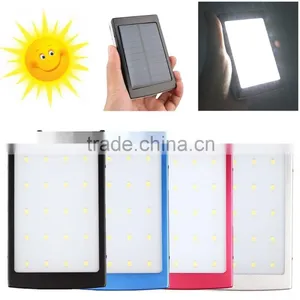50000mAh Solar Panel Power Bank External Charger Battery Cell Phone Black 2USB thumbnail-4