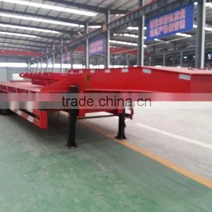 High Quality Low Price 60ton 3 Axle Low Bed Semi Trailer for Sale thumbnail-2