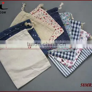 Linen Cosmetic Bag,Cloth Drawstring Pouch Bags,cute Drawstring Bags thumbnail-6