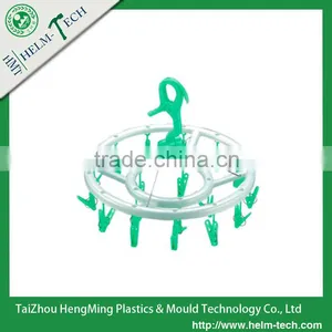 Folding Plastic Clothes Hanger With 18pcs Pegs--Z3094 thumbnail-1
