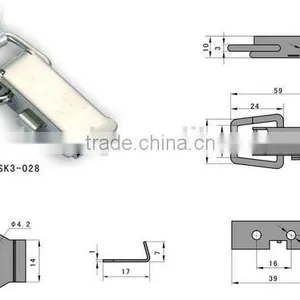 Stainless Steel Hook Lock SK3-028 Security Hasp thumbnail-2