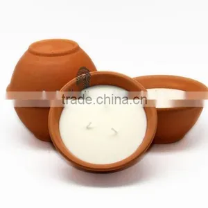 Good Quality Ceramic Bowl Natural Soy Candle With 3 Wicks thumbnail-1
