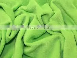 100%polyester Light Green Polar Fleece Fabric for Niling thumbnail-1