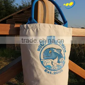 Recyclable Canvas Bag Round Bottom Bag thumbnail-6