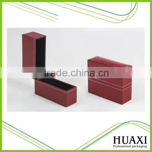 Custom Red Pu Leather Cover Plastic Jewelry Box Packaging Box thumbnail-1