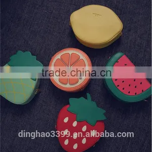 2016 Hot Selling Coin Purse Fruit Shape Coin Purse Girl Cute Wallet With Chain thumbnail-1