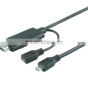 HIGH QUALITY 4Kx2K (3D Supported), MHL3.0 Micro USB TO HDM I Adapter Cable for Samsung S4/S5 thumbnail-4
