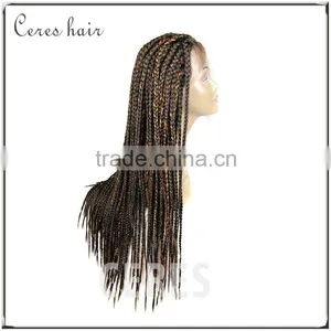 New Arrival Heat Resistant Fiber Synthetic Hair Wig African Braided Lace Front Wig thumbnail-3