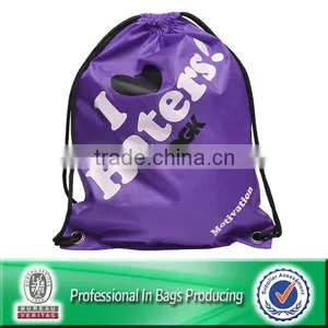 Lead-free 100% Recycled 210D Polyester Gym Drawstring Bag thumbnail-2