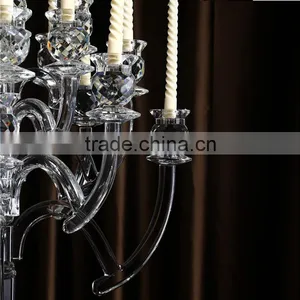 Wholesale Tall Crystal Candle Holder Centerpieces From thumbnail-4