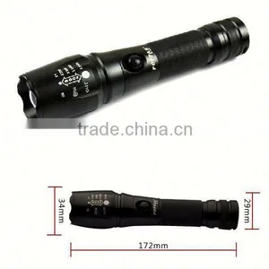 868 XM-L T6 LED Rechargeable Aluminum Adjustable Zoomable Flashlight Torch thumbnail-3