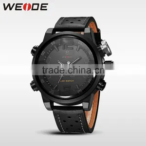 High Quality WEIDE Luxury Men Watch Japan Movt Quartz Watch Stainless Steel Back Big Face Watch Digital Gray WH5210 thumbnail-6
