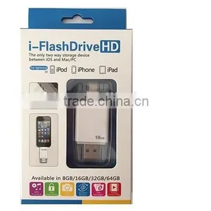 8GB/16GB/32GB/64GB i Flash Drive HD OTG Usb Flash Drive for Iphone Ipad thumbnail-1