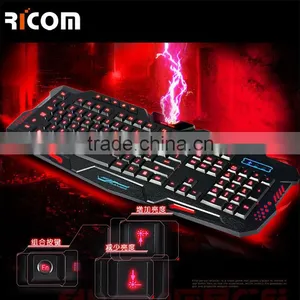 Original and Professional Ultra-thin Waterproof Gaming Keyboard and Mouse----LK611---shenzhen Ricom thumbnail-3