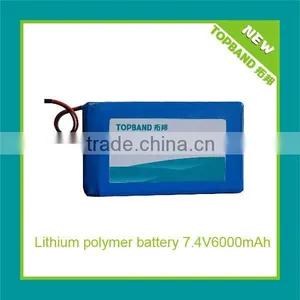 Lithium Polymer Rechargeable Battery Pack TB-8558110 7.4V6000mAh thumbnail-1