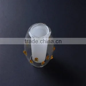 Hot Sale!china Supplier Double Wall Amber Glass Lamp Shade G9 Screw Chandelier Clear Cheap Glass Lamp Cover thumbnail-4