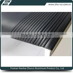 Black Rubber Stair Step Nosing/step Edging/stair Nosing for Antislip Strip of Stair Case in Hospitai /school thumbnail-1