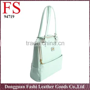 Fashion Korean Style Green Backpack, Girls pu Backpack Bags thumbnail-2