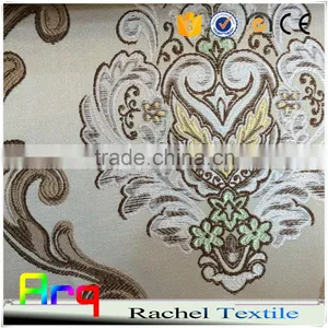 100% Polyester Blue Jacquard High Class Curtain Fabric, Classic European Blackout thumbnail-3