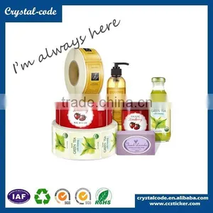Paper Roll Custom Printed Permanent Adhesive Waterproof Juice Label thumbnail-1