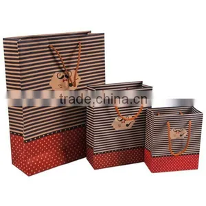 Cute Mustache Brown Paper Shopping Bag thumbnail-2