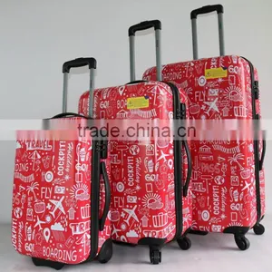 Beautiful Printed ABS+PC Trolley Luggage Case thumbnail-1
