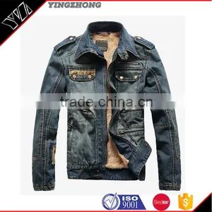 2016 Top OEM Newest Design Fashion Cool Wholesale High Quality Mens Jeans Jacket,coat Wear China Quality Choice thumbnail-1