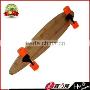 High Quality Bamboo Longboard Pintail thumbnail-1