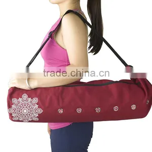 Large Yoga Mat Bag Fits Most Large Yoga Mats 3 Storage Pockets Easy Access Zipper Dual Air-flow 5 Colors thumbnail-1