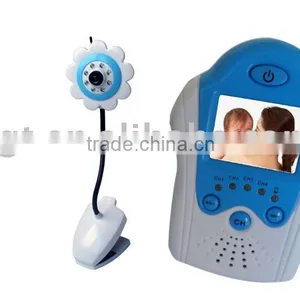 2.4G Flower Baby Monitor 1.8"baby Monitor Home Blue thumbnail-1