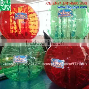 New Popular Sport Bumper Ball Rental, Inflatable Belly Bumper Ball Price, Plastic Human Sized Hamster Ball Zorbing for Sale thumbnail-1