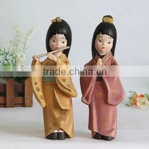 Japan Girl Holding Book Dance Statue Resin Crafts thumbnail-6