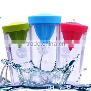 Ultra Clear Water Infuser Bottle Plastic , Lime/orange/lemon Bottle With Squeezer 350ml thumbnail-3