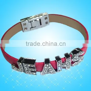 DIY PU Bracelet With Slide Charms thumbnail-1
