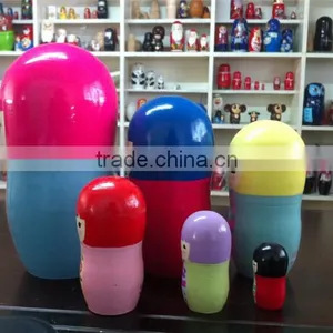 Wooden Diy Toy Nesting Doll Nesting Doll Gift and Craft thumbnail-2