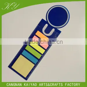 Different Shape Sticky Note Pad With Plastic Rule for Office&school thumbnail-1