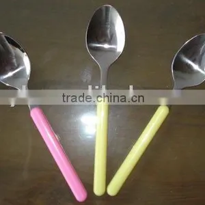 Stainless Steel Spoon With Plastic Handle thumbnail-1