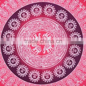 Indian Ombre Gypsy Elephant Hippie Mandala Wall Art Queen Cotton Boho Wall Hanging Home Decorative Ethnic Tapestry thumbnail-4