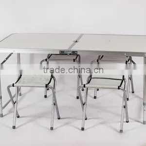 Foldable Aluminium Table and Chairs for Camping Sets thumbnail-4