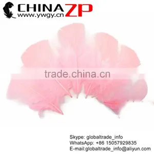 ZPDECOR Bulk Sale Hot Selling Plumage Dyed Light Pink Turkey T-Base Body Feathers for Parties Decorations thumbnail-1