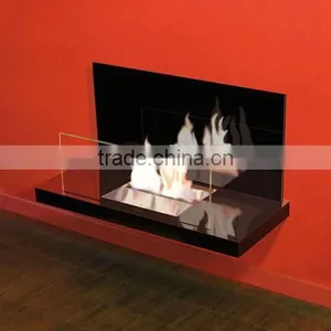 90 Degree Bent Good Quality Stainless Steel Bio Ethanol Wall Fireplace Real Fire thumbnail-4