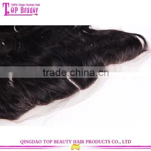 High Quality Silk Base Closures Lace Frontal Natural Wave Indian Human Hair Silk Base Closures Lace Frontal thumbnail-6