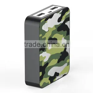 Green Camouflage Portable Charger Power Bank 10400mAh for Smartphone thumbnail-2