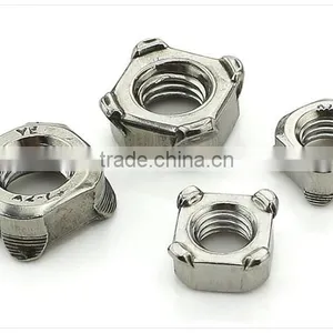 Stainless Steel DIN929 DIN928 Hex Weld Nuts/ Square Weld Nut thumbnail-1