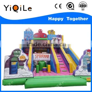 Spiderman Theme of Bouncy Castle Princes Castle Inflatable Playgrounds thumbnail-1