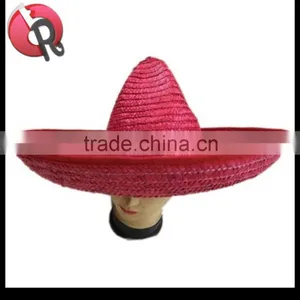 Wide Brim Sombrero Straw Hat thumbnail-1